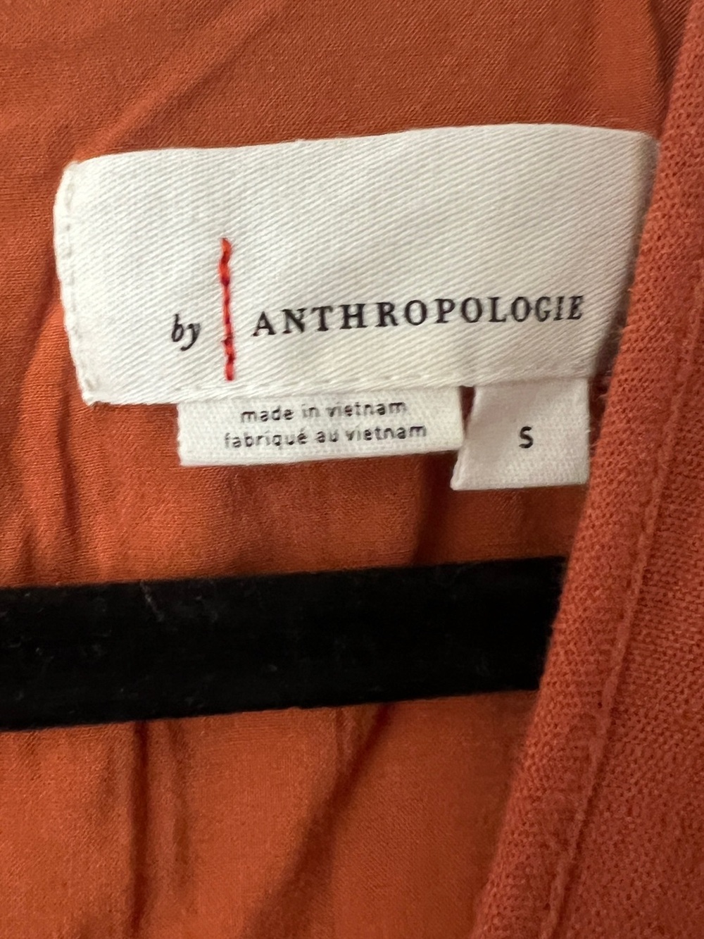 By Anthropologie V Neck Ruffle Copper Jumpsuit Size S - Picture 12 of 16